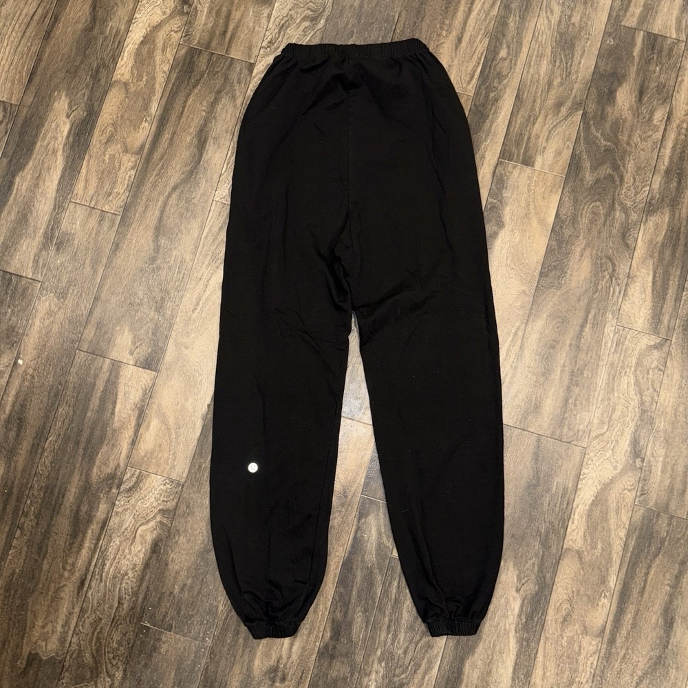 Lululemon Relaxed Fleece Joggers Sweatpants Black Women's Size Small Athletic